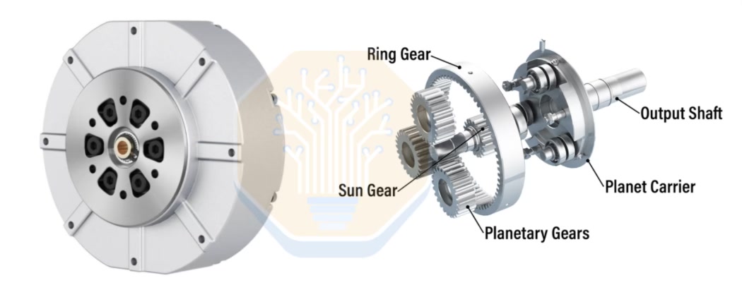 QDD motor and gearbox
